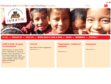 Tablet Screenshot of care-fair.org